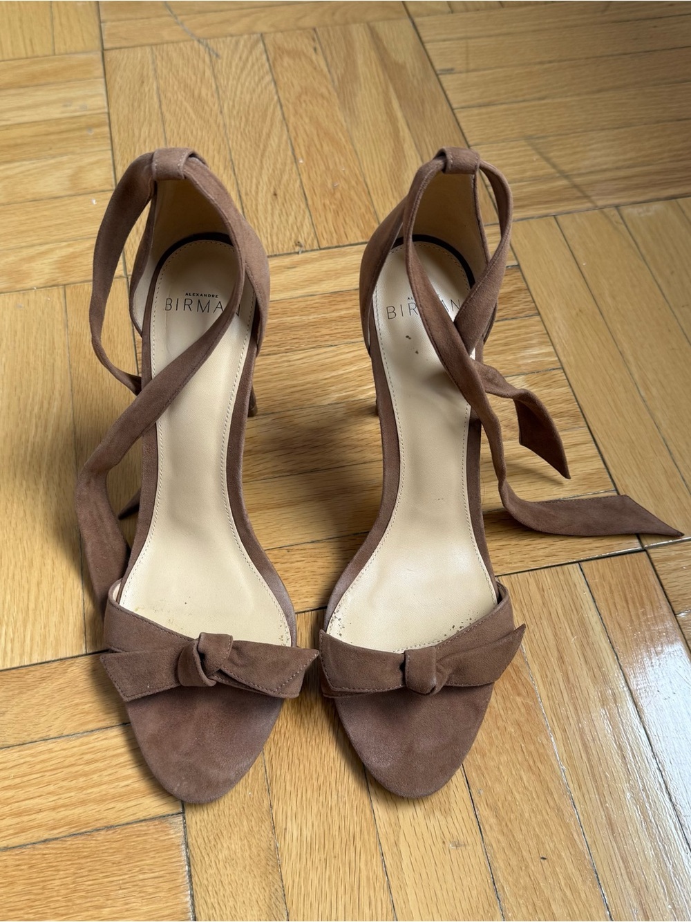 Alexandre Birman Brown Clarita Sandal Heels